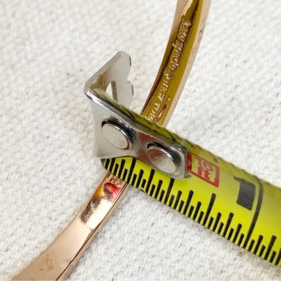 KATE SPADE • Rose Gold Bow Love Notes Bangle Bracelet - Picture 10 of 10